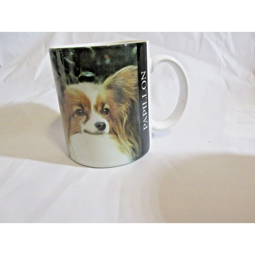 photo Mug Papillon dog ceramic cup  cute breed description love